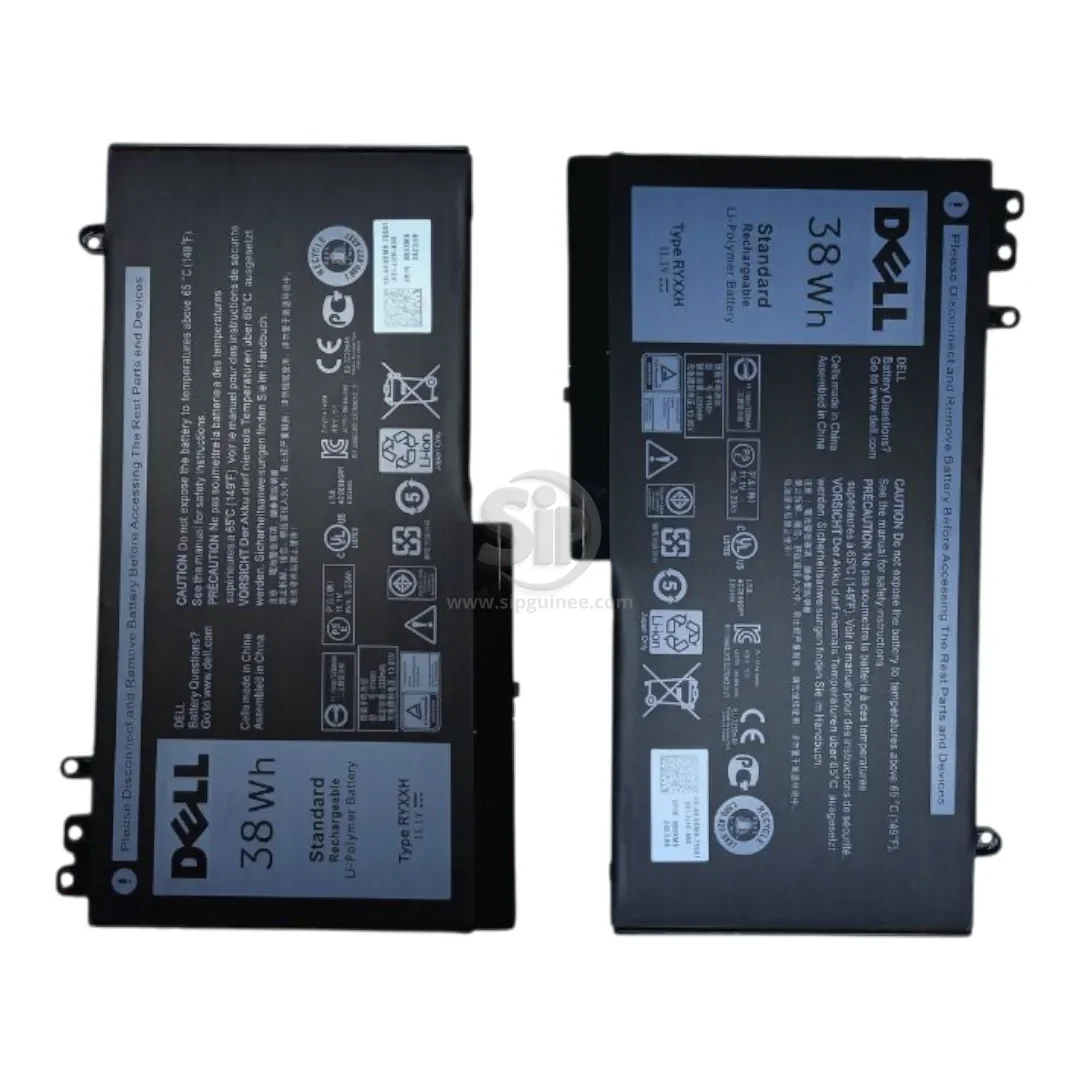 Batterie Dell RYXXH – 38 Wh | Autonomie renforcée pour Latitude 11, 12, 14 et 15